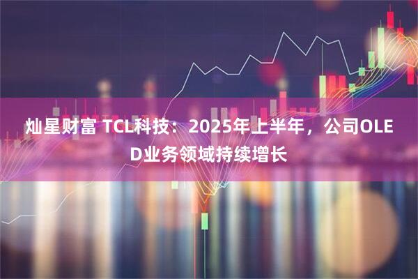 灿星财富 TCL科技：2025年上半年，公司OLED业务领域持续增长